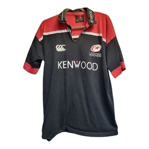 Vintage 2000/2001 Canterbury Saracens Home Short Sleeve Rugby Jersey - Size L